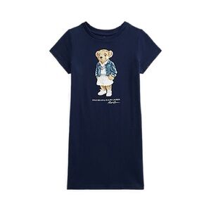 Ralph Lauren Polo Bear cotton jersey dress girls 6x